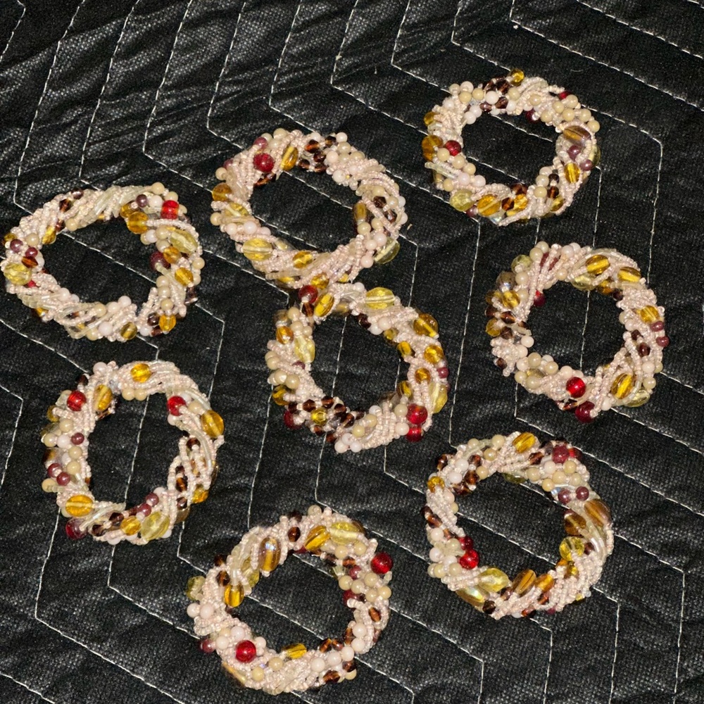 Beaded Napkins Rings